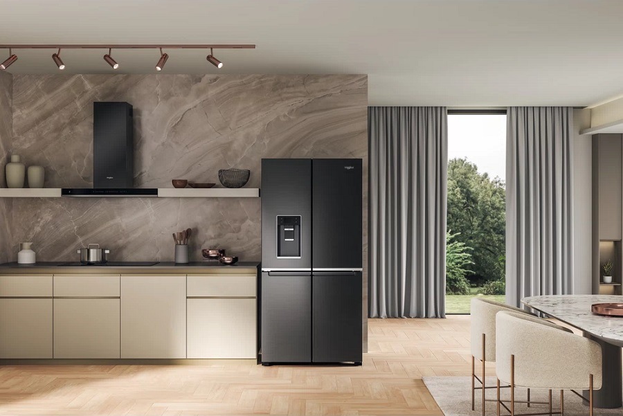Chladnička americká Whirlpool WQ9I FO2BX EF, NoFrost, černá