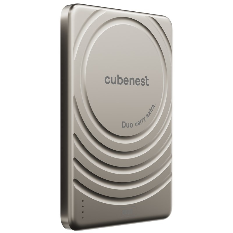 Powerbank CubeNest SlimDual MagSafe 5000 mAh - titanová