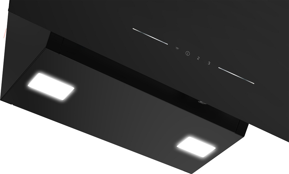 Odsavač par Beko BHCA62442BBH, černý, osvětlení LED illumination