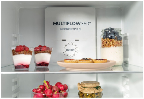 Chladnička Gorenje NRK6192AXL4, nerez, větrací systém MultiFlow 360°