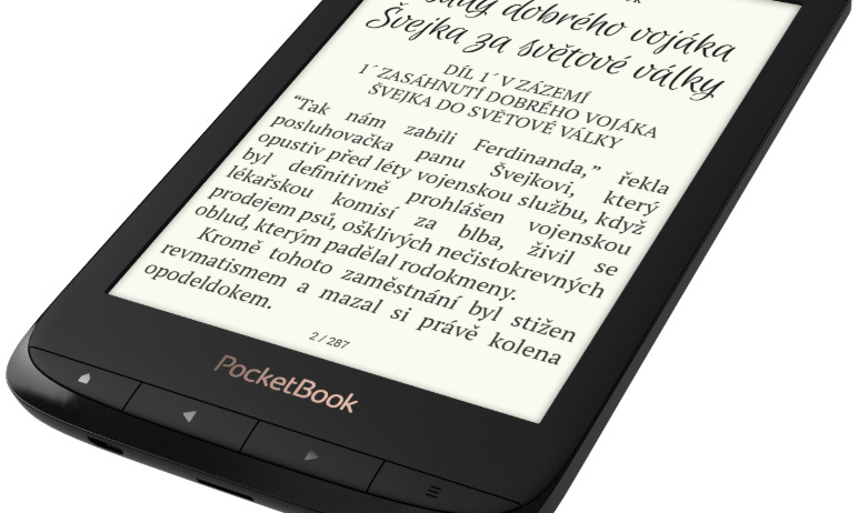 Pocket Book 627 Touch Lux 4 (PB627-S-WW), stříbrná