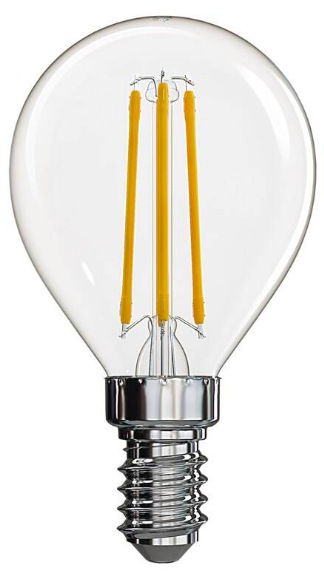 Žárovka LED EMOS Filament Mini Globe, 3,4W, E14, neutrální bílá