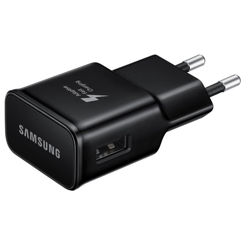 Nabíječka do sítě Samsung s rychlonabíjením 15W, bez kabelu černá (EP-TA20EBENGEU)