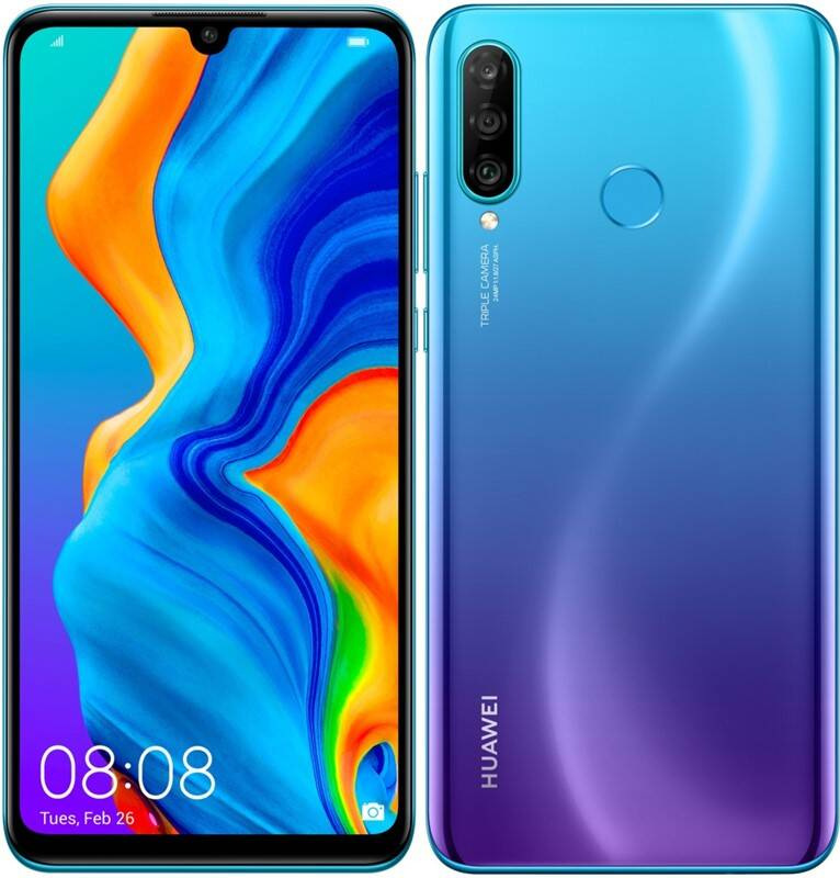 Huawei P30 lite, modrá