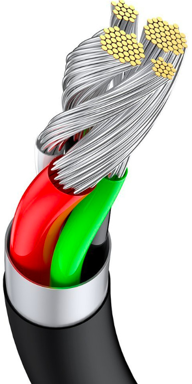 Kabel Baseus Superior USB/USB-C, 6A, 66W, 1m - černý