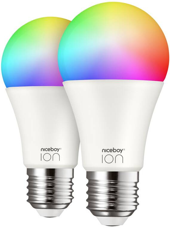 Niceboy ION SmartBulb RGB E27, 9 W, 2 ks
