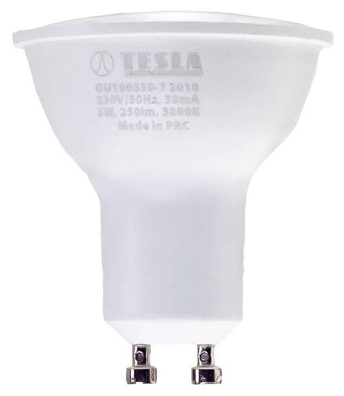 Žárovka LED Tesla reflektor R50, E14, 5W, teplá bíláŽárovka LED Tesla GU10, 3W, teplá bílá
