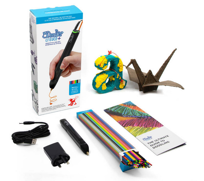  3Doodler Create+ a 75 náplní a 5 šablon (8CPSBKEU3E)