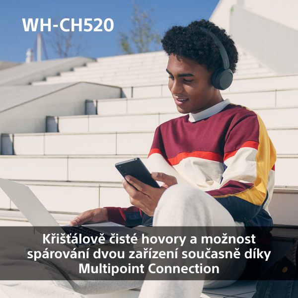 Sluchátka Sony WH-CH520 - žlutá