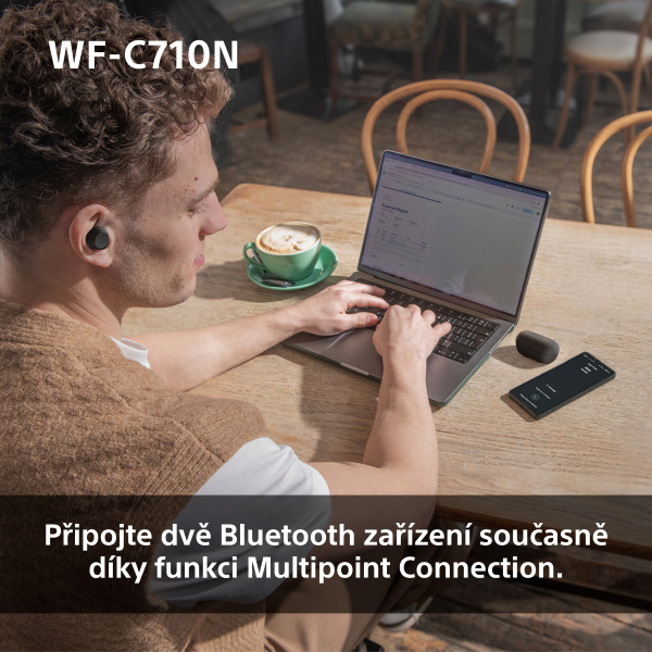 Sluchátka Sony WF-C710N Noise Cancelling - růžová