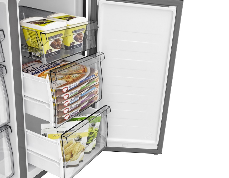 Americká chladnička Hisense RQ5P470SMFE, černá, 6 mrazicích zásuvek