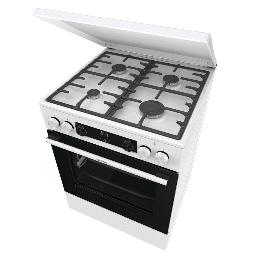 Sporák Gorenje GKS6C71WF, bílá, rychlý předehřev