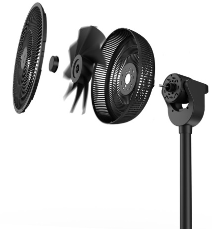 Ventilátor stojanový Duux DXCF70 Whisper Flex 2 Smart, black