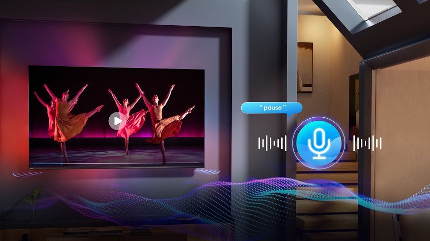 Smart TV Hisesne 65A6N, hlasový asistent