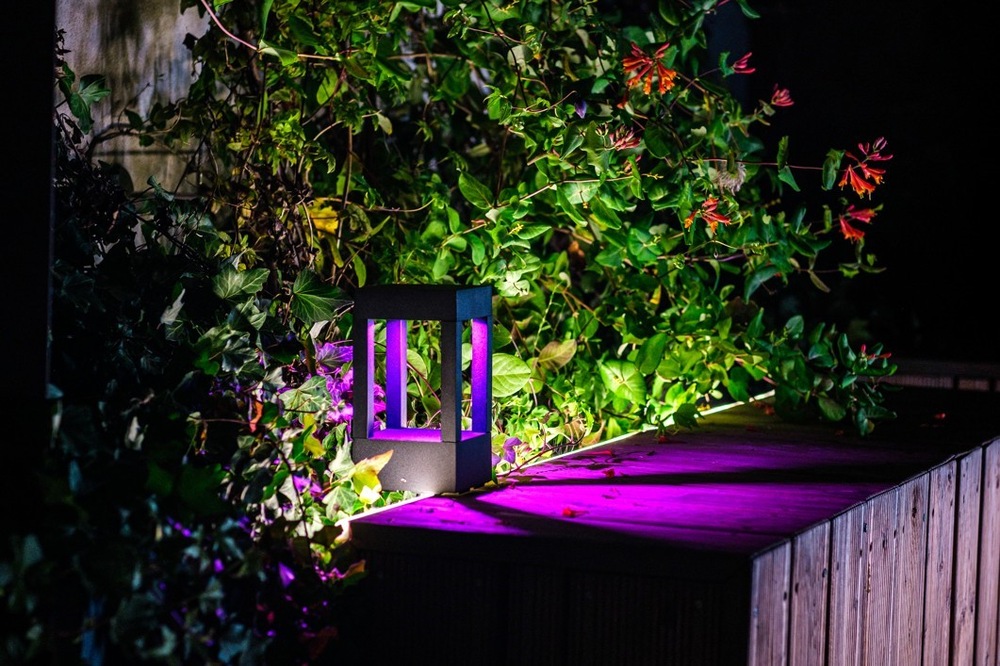 Venkovní svítidlo IMMAX NEO LITE CUBE SMART LED zahradní lampa 10W, RGB+CCT, Wi-Fi, BT, IP67, TUYA