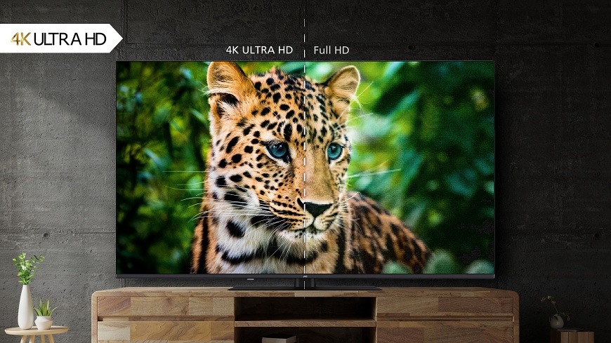 Televize JVC LT-50VA6435, rozlišení Ultra HD 4K