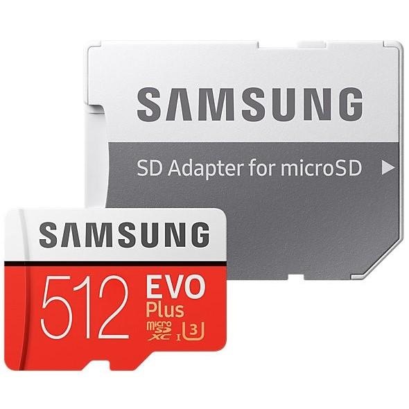 Samsung Micro SDXC EVO+, 512GB + SD adaptér