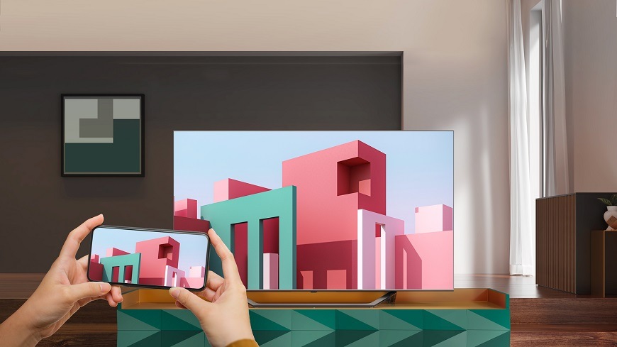 Televize Hisense 50A79KQ, Snadné zrcadlení z mobilního telefonu
