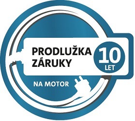 Vrchem plněná pračka ETA, 10letá záruka na motor