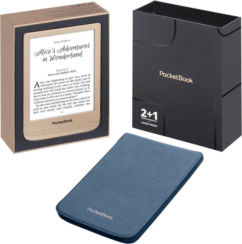 Pocket Book 627 Touch Lux 4, limitovaná edice s obalem, zlatá