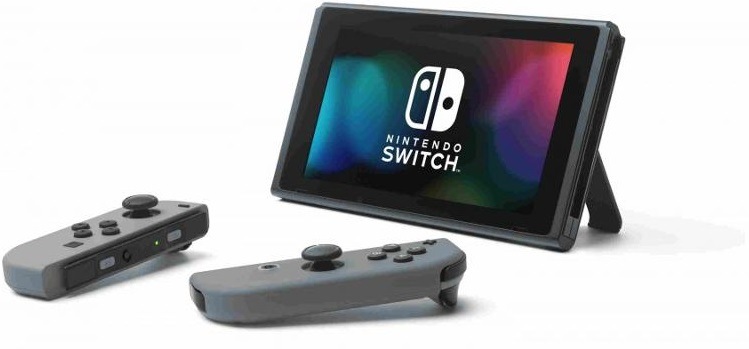 Nintendo Switch + JoyCon v2, šedá