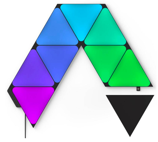 LED světlo Nanoleaf Shapes Ultra Black Triangles Starter Kit 9 ks