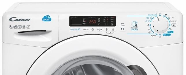 Pračka má jednoduché ovládání a přehledný displej