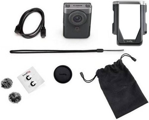 Canon PowerShot V10 Advanced Vlogging Kit, stříbrná