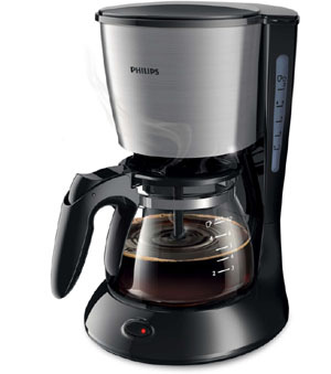 Philips HD7435/20, stříbrná/černá
