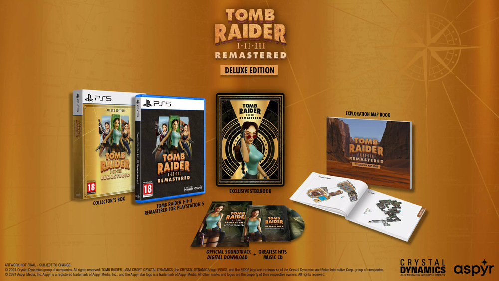 Tomb Raider I-III Remastered Starring Lara Croft Deluxe Edition PS5