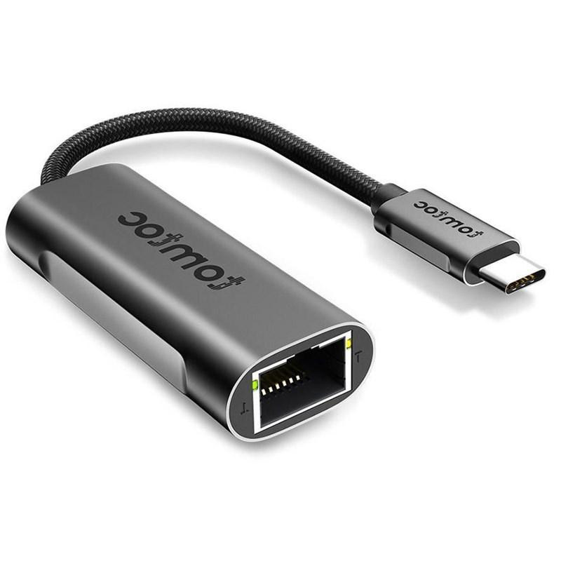 Redukce tomtoc USB-C (Thundebolt 3) / RJ45 