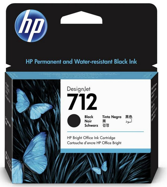HP 712, 80 ml (3ED71A) černá