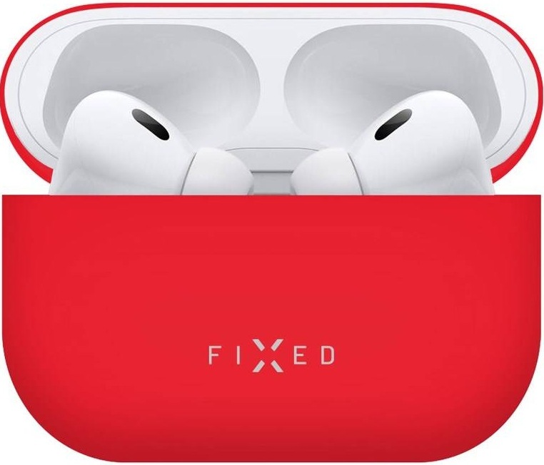 FIXED Silky pro Apple AirPods Pro 2, červená 