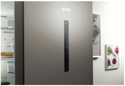 Chladnička Gorenje NRK6192AXL4, nerez, LED displej