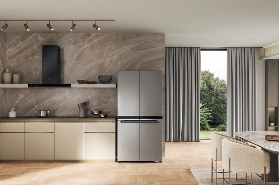 Chladnička americká Whirlpool WQ9 U3L EF, NoFrost, nerez