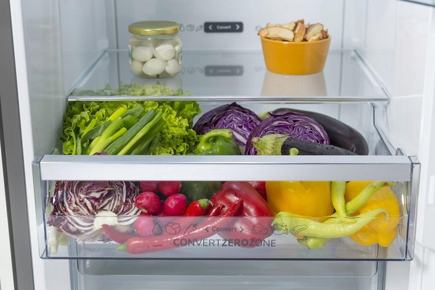 Kombinovaná chladnička Gorenje NRC6194SXL4, šedá, CrispZone s regulací vlhkosti