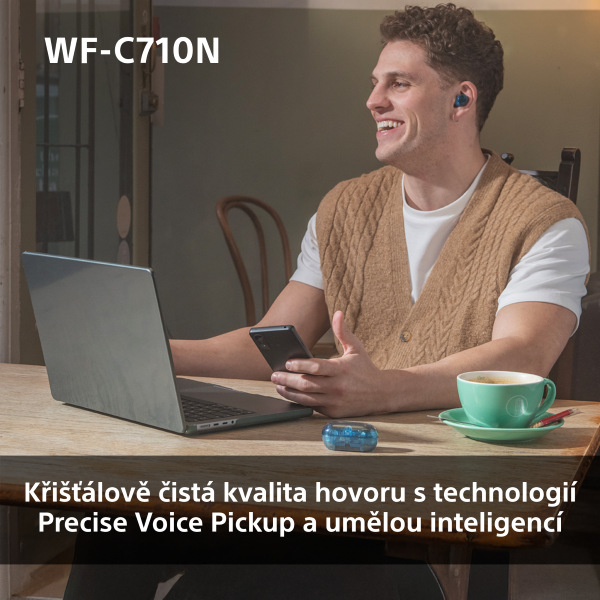 Sluchátka Sony WF-C710N Noise Cancelling - modrá