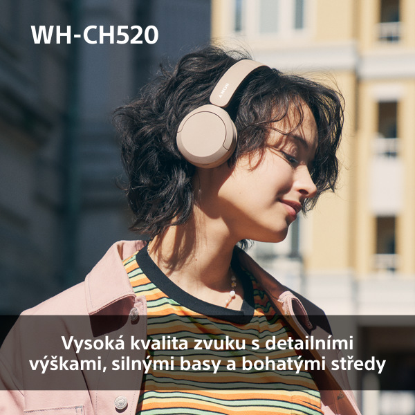 Sluchátka Sony WH-CH520 - žlutá