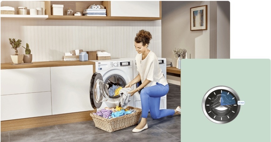 Pračka Beko BM3WFU4941WW, program Xpress SuperShort