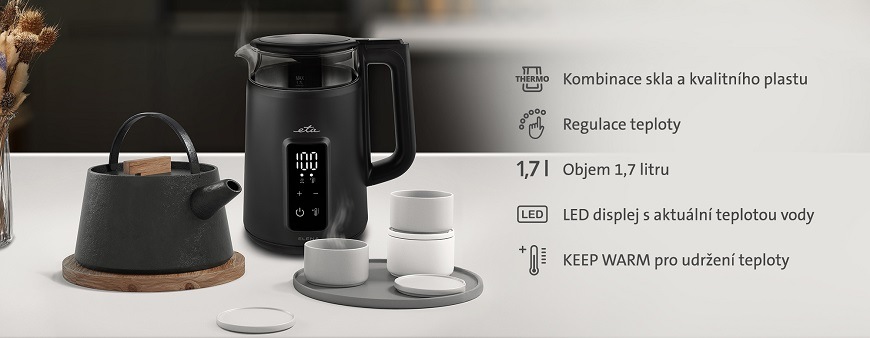 Rychlovarná konvice ETA Elena, dvouplášťová