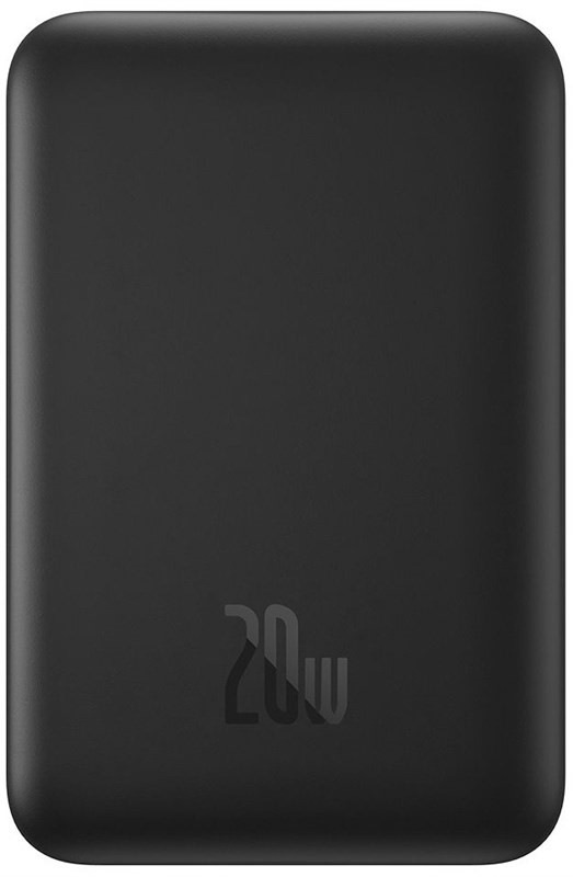 Powerbank Baseus Mini s bezdrátovým nabíjením 5000 mAh 20W USB-C - černá