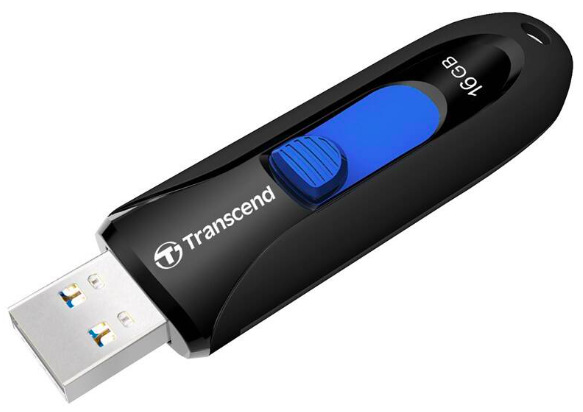 Flash USB Transcend JetFlash 790K 16 GB USB 3.1 Gen 1 - černý/modrý