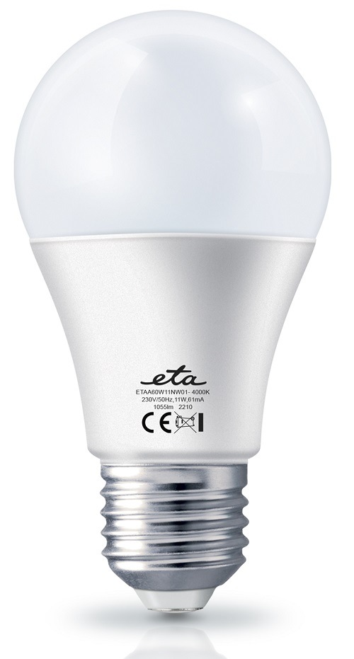 žárovka ETAA60W11NW01 neutrální bílá