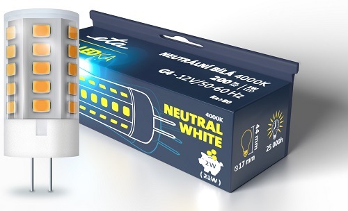 žárovka ETAG4W2NW01, neutrální bílá