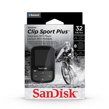 MP3 přehrávač SanDisk Clip Sport Plus 32GB černá