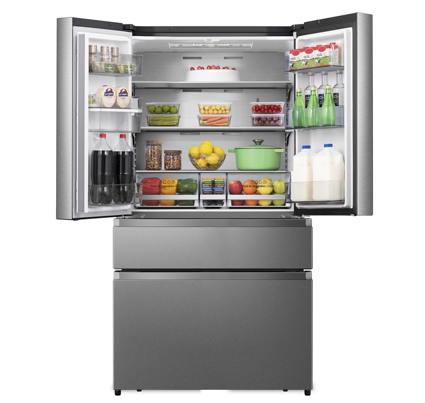 Americká chladnička s mrazničkou RF749N4SWSE, šedá, French Door lednice