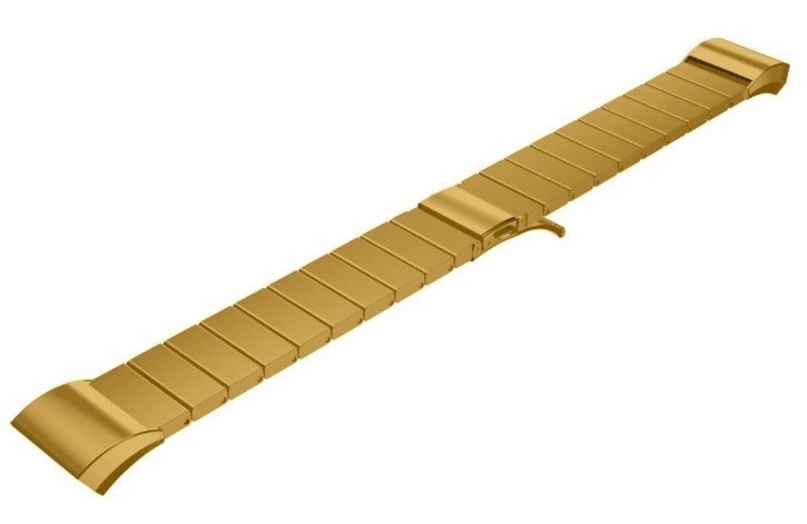 Náhradní řemínek kovový pletený Samsung Fit2 (R360) - zlatá