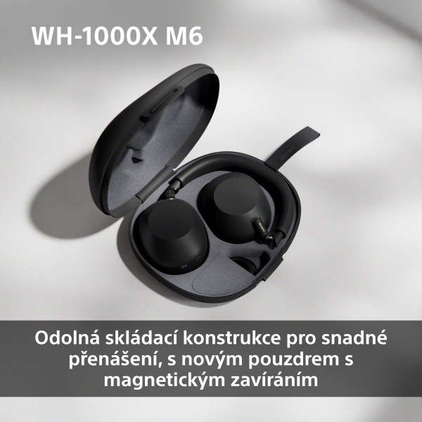 Sluchátka Sony WH-1000XM6, Noise Cancelling - modrá