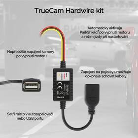 Autokamera TrueCam H25 GPS 4K (s hlášením radarů) černá barva
