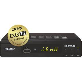 Set-top box Maxxo T2 HEVC/H.265 + wifi adaptér černá barva
